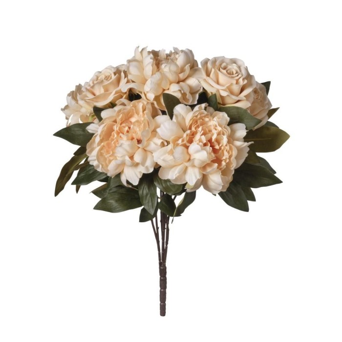MAZZO ROSE E PEONIE X9 CM53 BEIGE